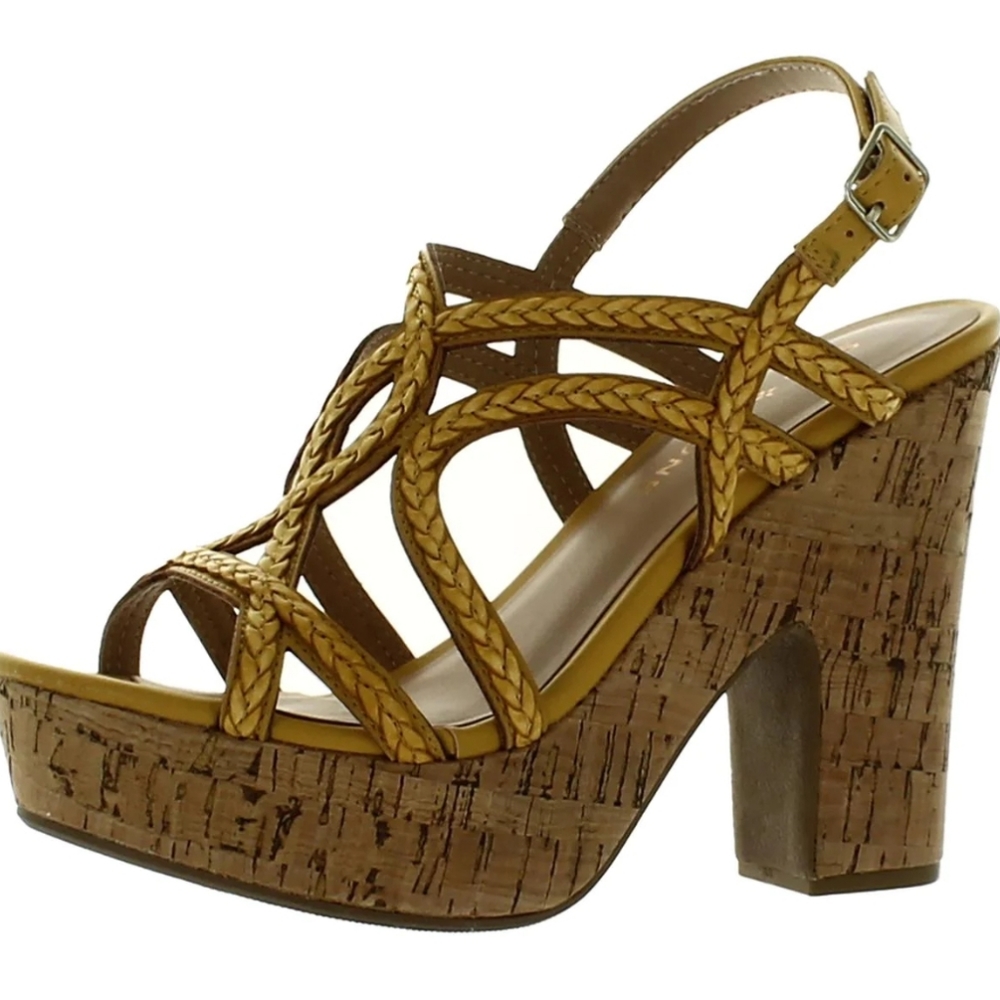 NADIYA ANKLE STRAP PADDED INSOLE DRESS SANDALS New In Box